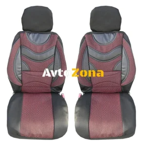 Tapițerie de lux pentru scaune cu suport lombar Premium 1 - roșu-negru