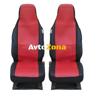 Tapițerie scaune față pentru Toyota Aygo Citroen C1 Peugeot 107 VW Up Seat Mii Skoda Citigo, piele ecologică roșu