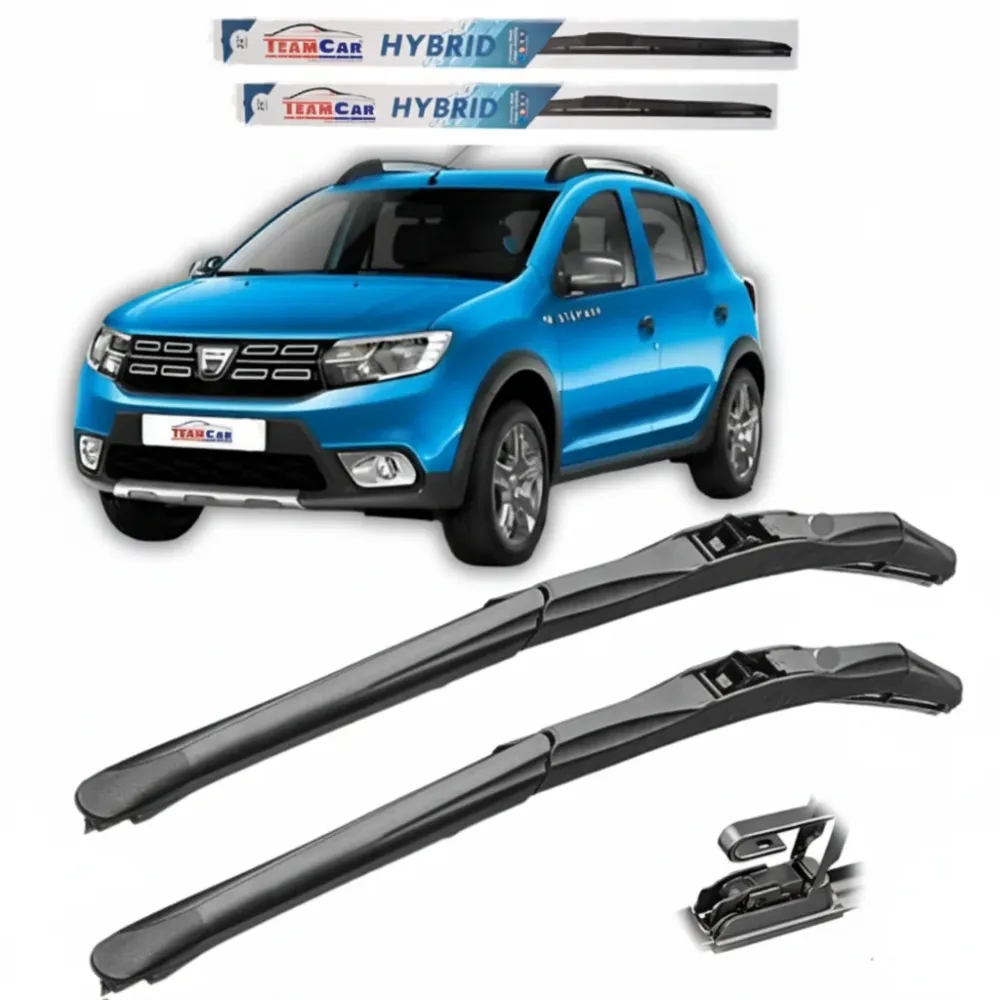 Ștergătoare Dacia Sandero II Stepway (2012–2020) TeamCar® – Set față Hybrid