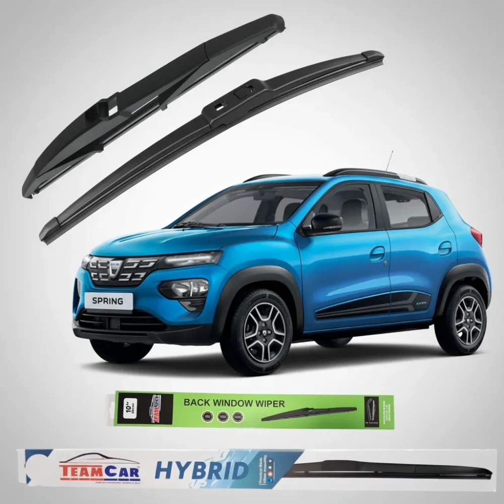 Ștergătoare Dacia Spring (2021–2025) TeamCar®– Set Complet Hybrid