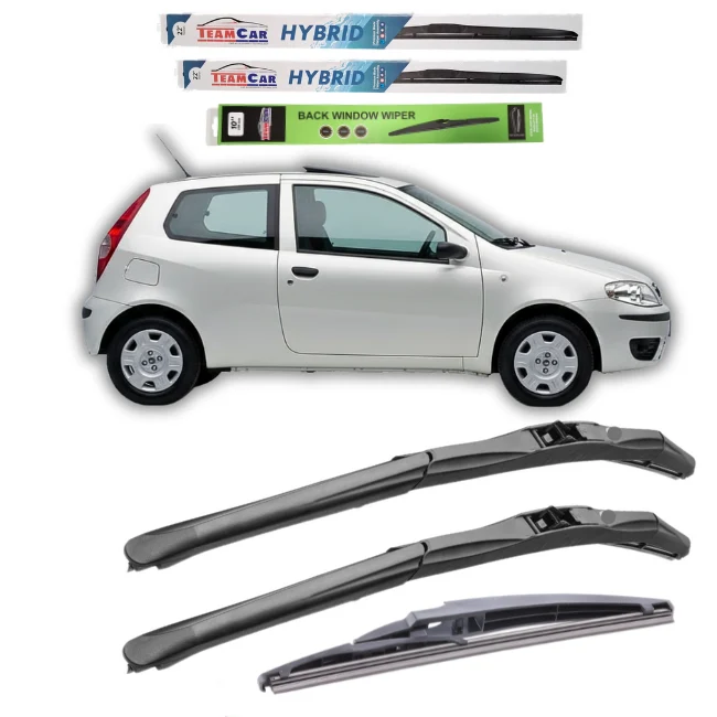 Ștergătoare Fiat Punto 3 doors 1999-2010 TeamCar® – Set Complet Hybrid