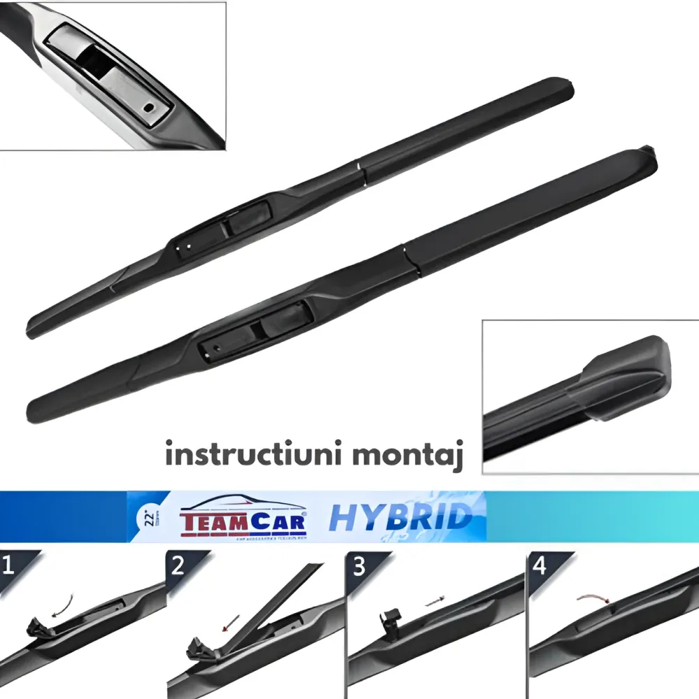 Ștergătoare Hybrid TeamCar® Opel Vectra B Hatchback (1995–2002) – Set Complet