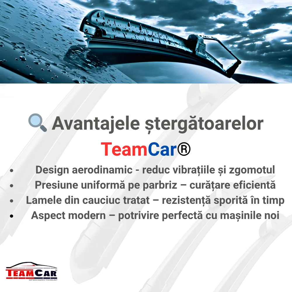 Ștergătoare Opel Corsa D 5 uși (2006–2014) TeamCar® – B-Type | Set față