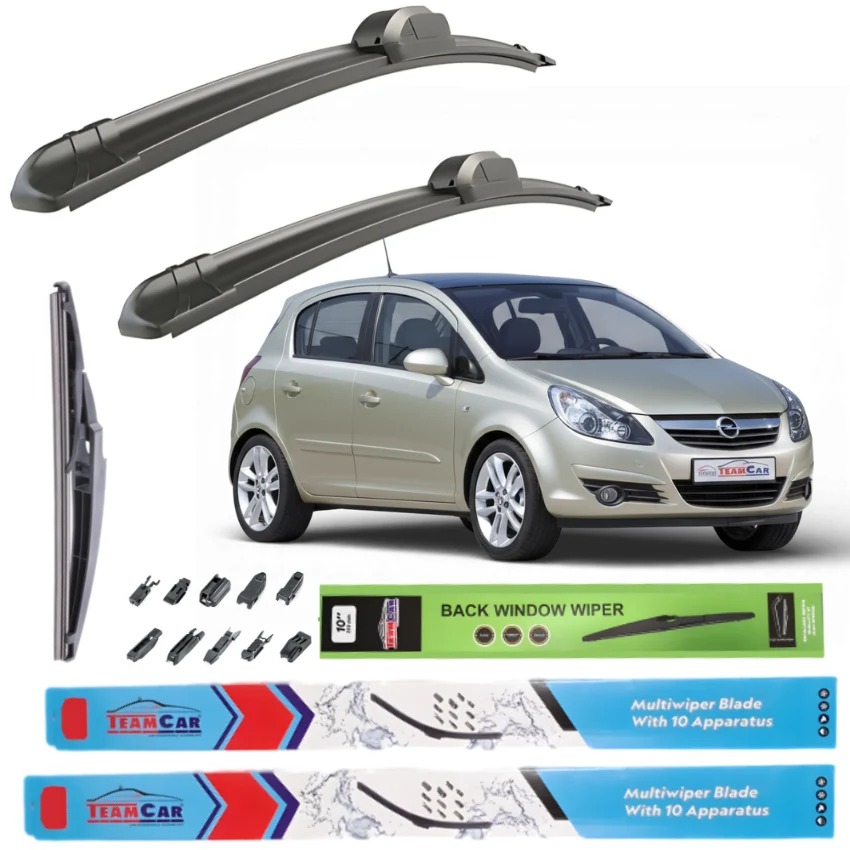 Ștergătoare Opel Corsa D 5 doors (2006-2010) TeamCar® – Set Complet