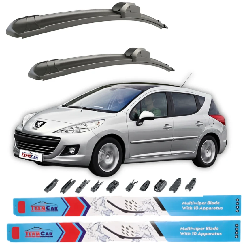 Ștergătoare TeamCar® Peugeot 207 SW (2006–2014) – Set față