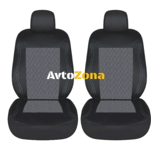 Universal auto tapițerie acoperă pentru scaunele din față gri negru