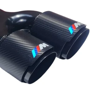 Vârf de evacuare dublu - Carbon (2x90mm)
